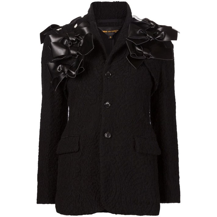 꼼데가르송 리본 블레이저 재킷