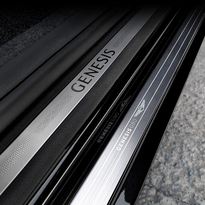 순정형 호환가능 제네시스 올뉴 G80 카이만 프리미엄 메탈 사이드 스커프
