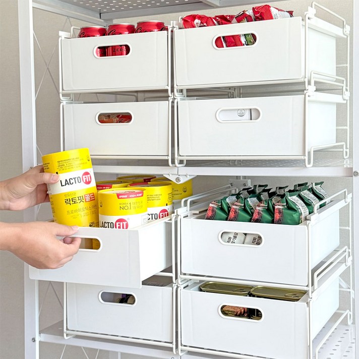 그린트리 싱크대 하부장 펜트리 슬라이딩 선반 정리함