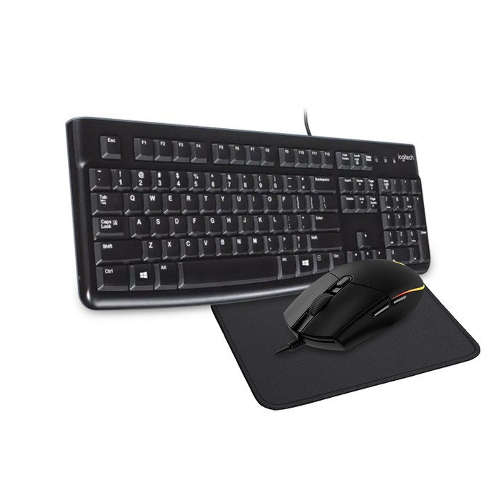 로지텍 K120 NEW 유선 키보드로지텍 G102 블랙 벌크 게이밍 유선 마우스세트, G102 블랙벌크, K120 G102 벌크, 일반형