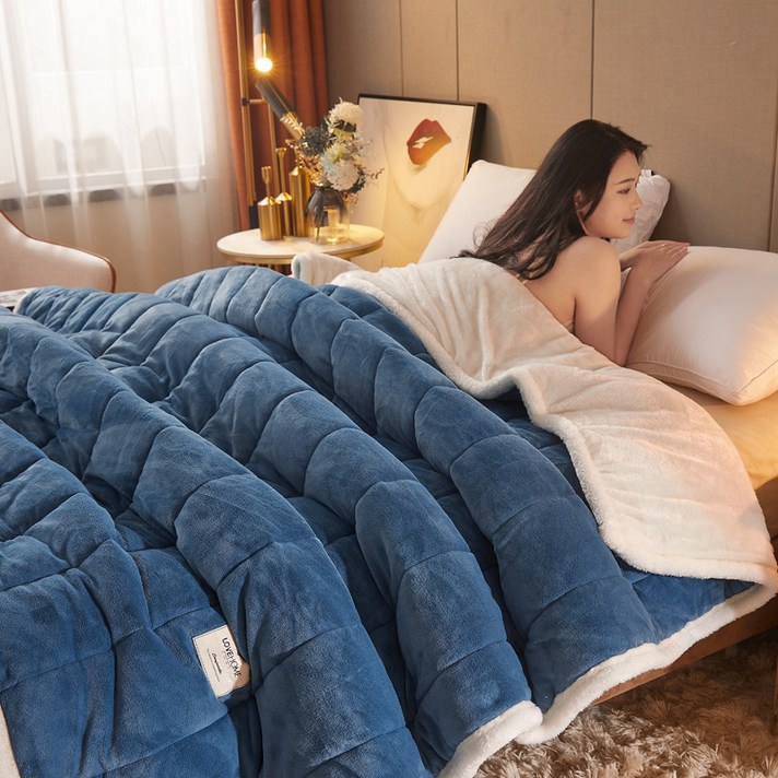 극세사 이불세트 두꺼운 담요 밀크 타월 이불 에어컨 담요 소파 담요 사무실 낮잠 담요 팔레 융 겨울 담요,극세사 벨벳 양면 도톰 담요
