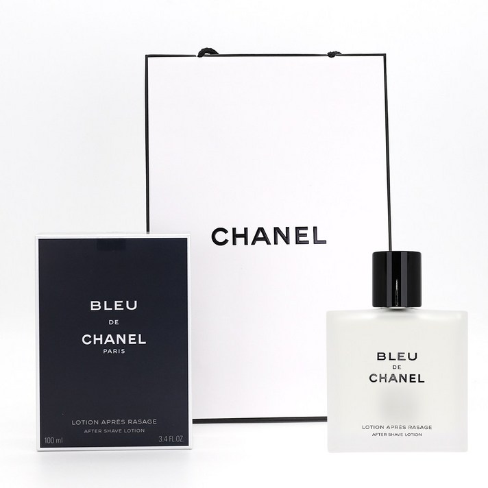 백화점 정품 블루 드 샤넬 애프터 쉐이브 로션 토너타입 쇼핑백동봉
