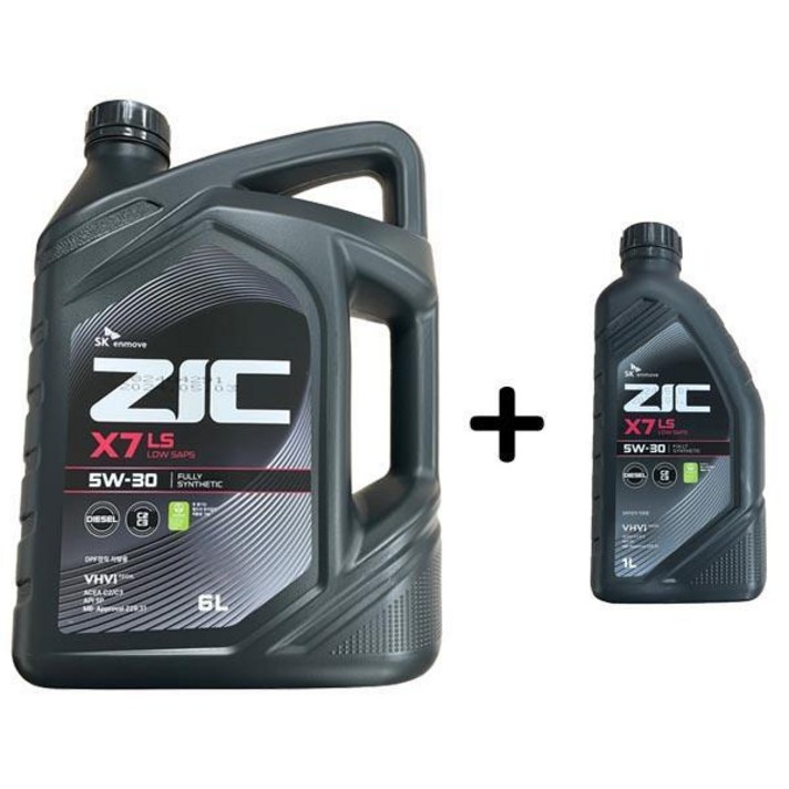 ZIC X7 LS 5W30 6L 1개  1L 1개 SET 지크X7LS