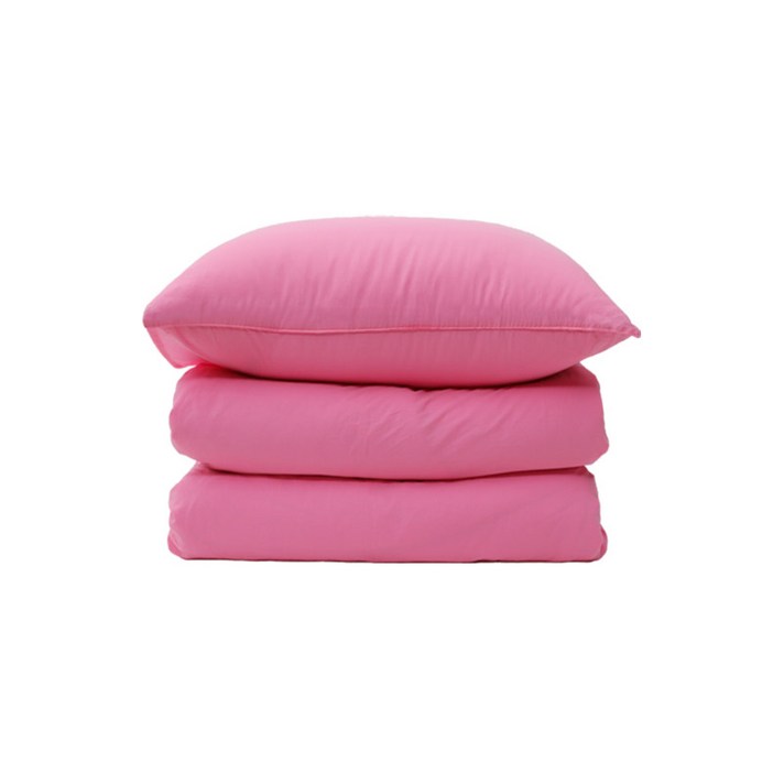 호텔면 100수 이불커버세트핑크