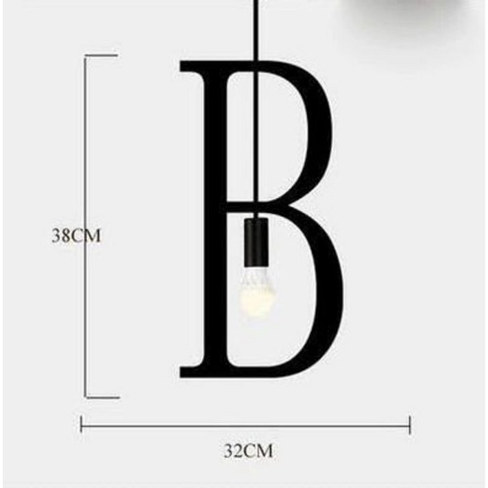 레터링 바조명 알파벳 1개 이니셜 벽조명