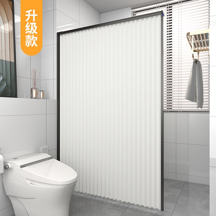 욕실 자바라 샤워 칸막이 접이식 벽 부착 무타공 파티션 샤워커튼