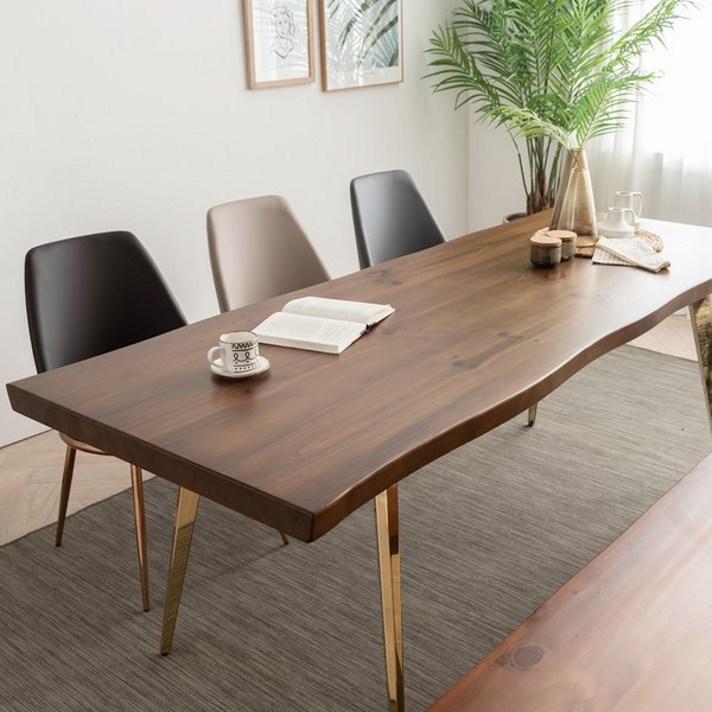 베르디안 로나 우드슬랩 테이블 1800