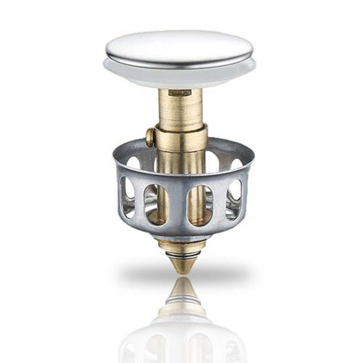 바스클릭 세면대 부속품 팝업 폽업 물마개 마개 배수관 똑딱이 부품 부속 뚜껑 배수구 자동 폼업 트랩 구멍 교체