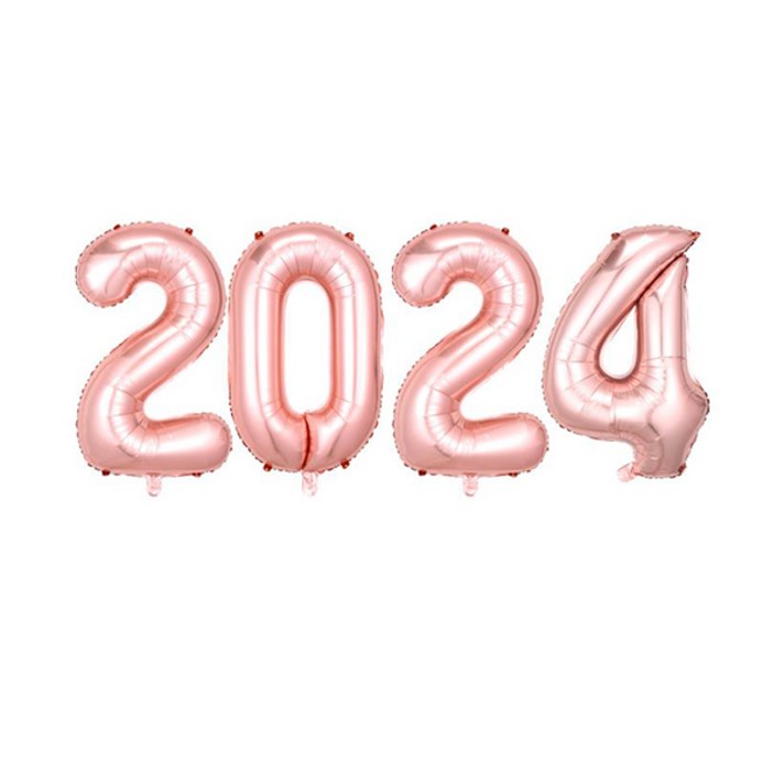 하늘풍선파티 은박풍선세트 2024 소 17인치 파티 새해 신년 기념일 숫자은박