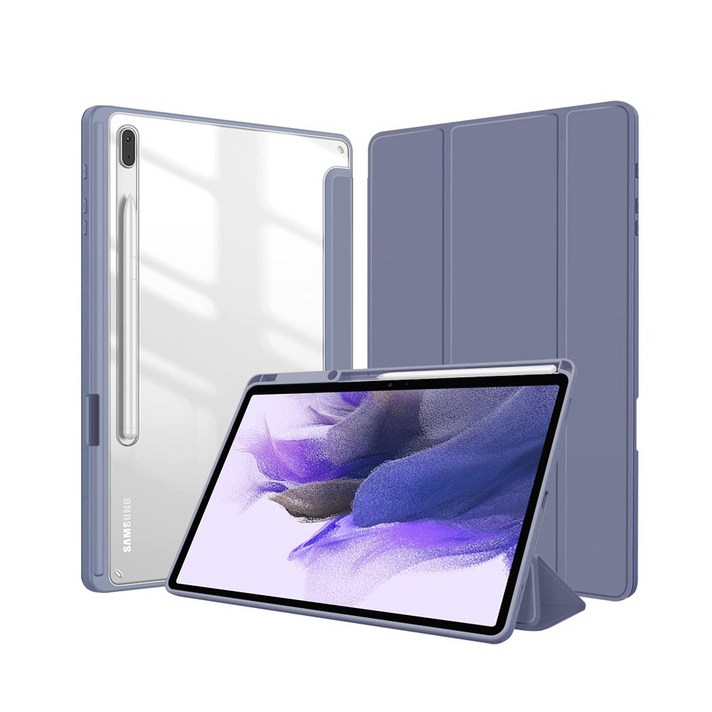 갤럭시 탭 S8플러스S7플러스S7FE 호환 슈퍼 클리어 펜슬 수납  케이스