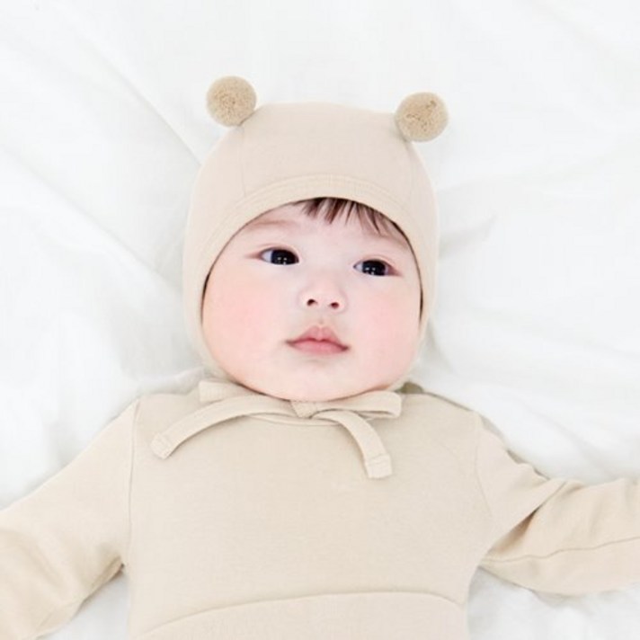 메르베 아기보넷 귀여운모자 쫑긋귀 방울 꼭지모자 올스판 신생아