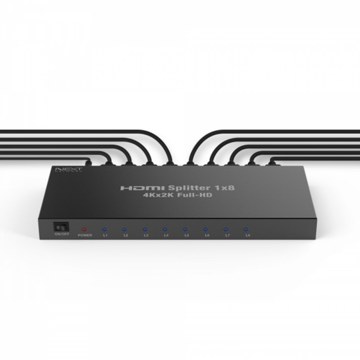 NEXTU 이지넷유비쿼터스 NEXT1008SP4K 8대1 4K HDMI 분배기