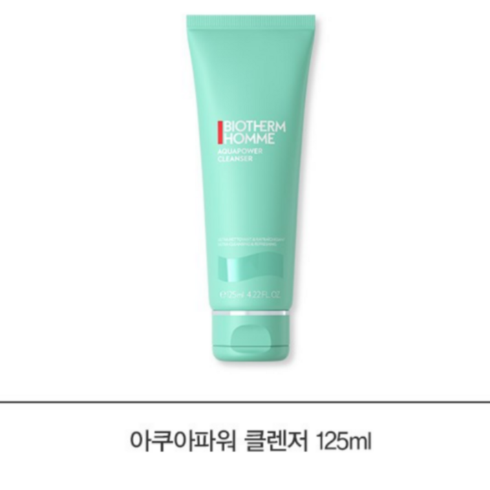 비오템 옴므 아쿠아파워 클렌저 125ml 백화점정품