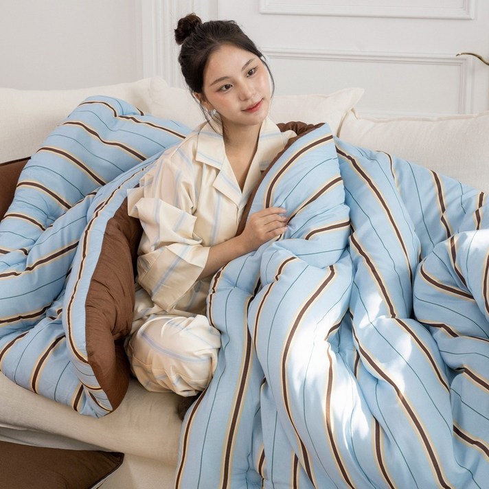 몽쉐어 모달 100 백화점 품질 도시적 감성느낌 차렵이불 이불세트 SS QK