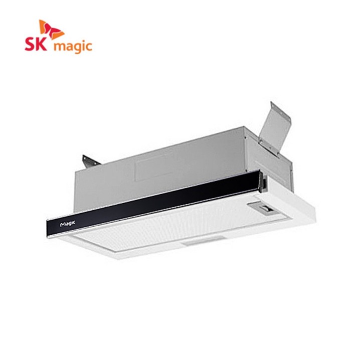 SK매직 빌트인 슬라이딩 후드 RHD401G 블랙46데시벨 2단 풍량주방 가스레인지 후드환풍기