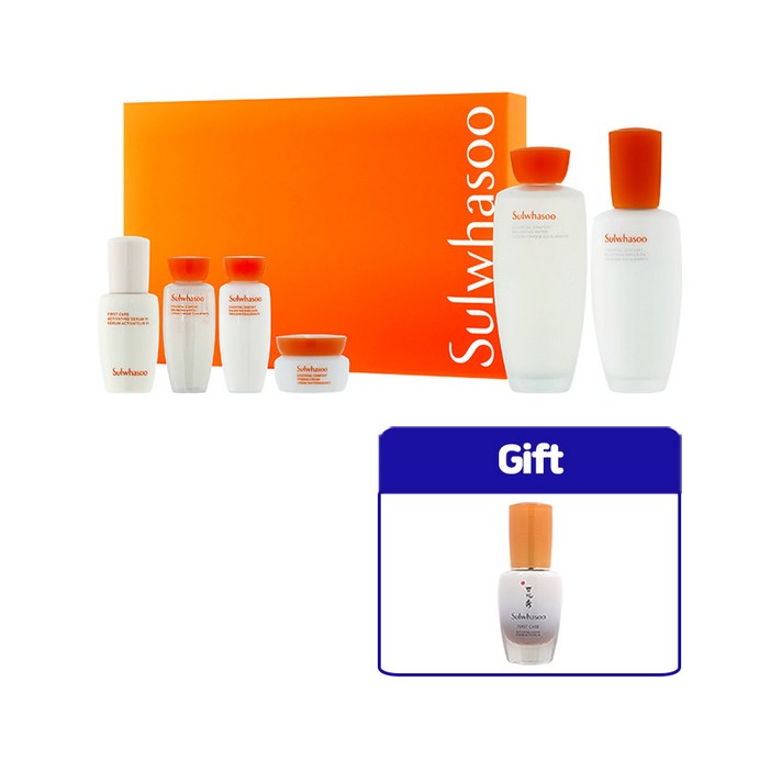 설화수 자음2종 기획세트 2023 주황 데일리 루틴 2종 윤조에센스 15ml x 1개 쇼핑백 포함