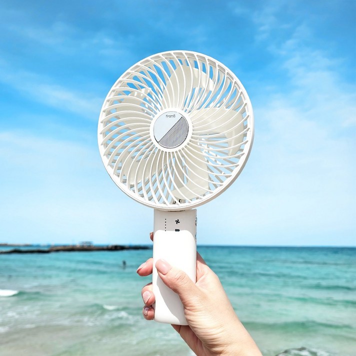 프롬비 윈드스핀 빅팬 휴대용 폴더블 선풍기 FB150, 스노우화이트, 단품