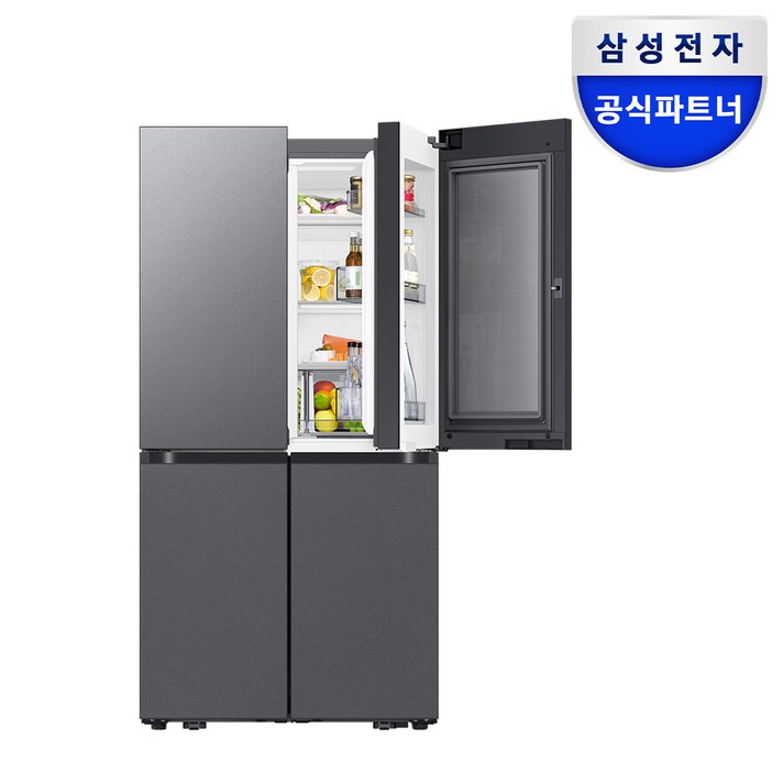 삼성 비스포크 양문형 4도어 푸드쇼케이스 AI 냉장고 900리터