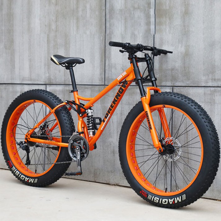 GOBC 팻바이크 펫바이크 산악 자전거 와이드 광폭타이어 MTB자전거 엠티비 바퀴큰, A타입 오렌지, 1개