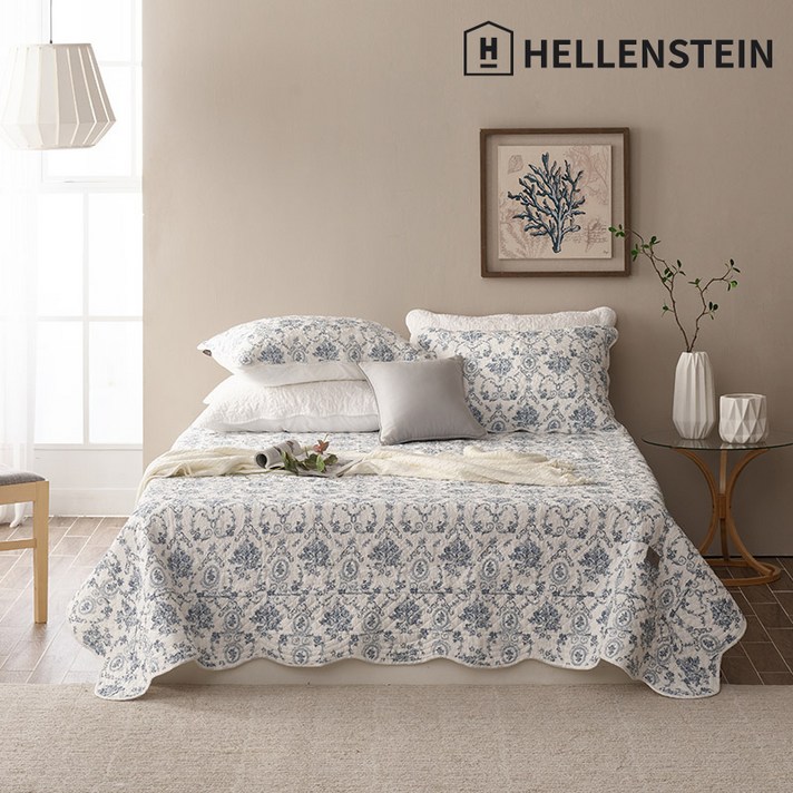 헬렌스타인Hellenstein 헬렌스타인 아쿠아블루 코튼 스프레드 Q
