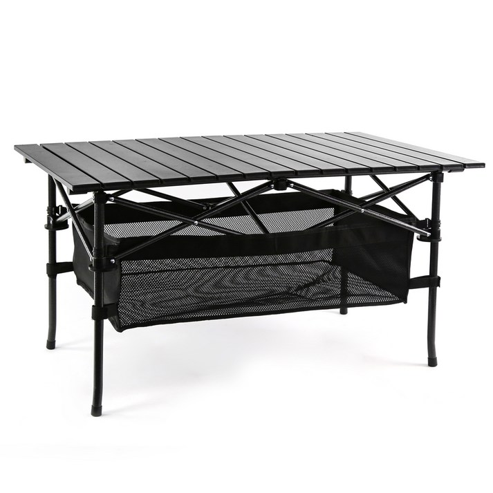 캠핑보조테이블 코멧 알루미늄 접이식 캠핑 테이블 대형 블랙