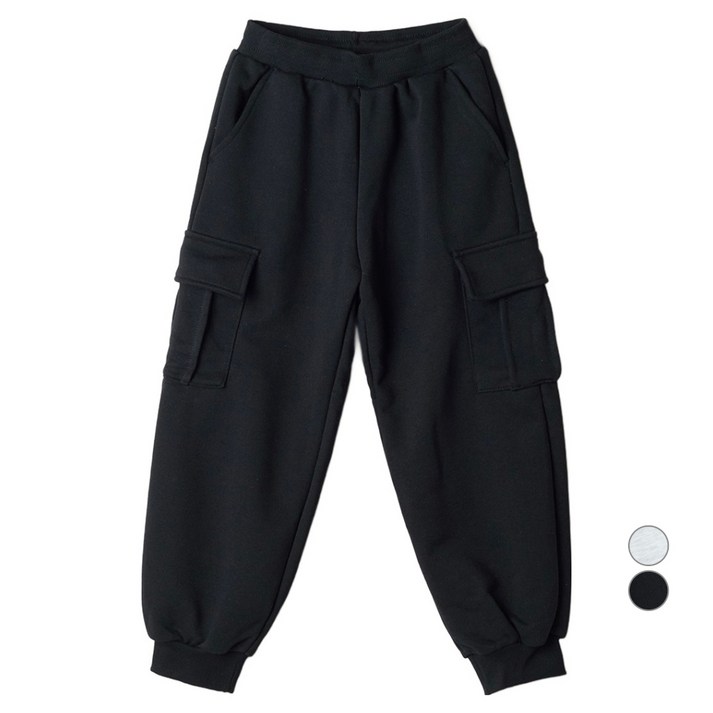 스파오키즈 아동용 프렌치테리 카고 조거 스웨트 팬츠