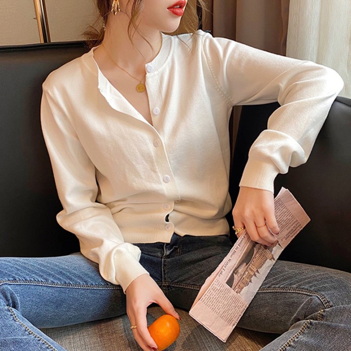 루나걸 여성용 아르뉴 니트 가디건 L24FC072211