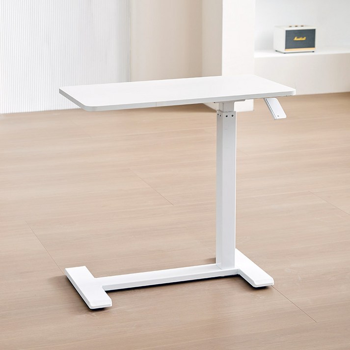 라이크하우스 유압식 높이조절 책상 침대 쇼파 테이블 이동식 사이드테이블