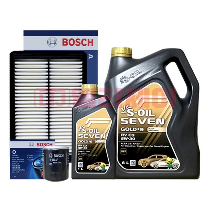 그랜드 스타렉스 디젤 엔진오일 에스오일 세븐골드RV 5W30 7L 보쉬 필터 세트 그랜드 스타렉스 디젤 엔진오일 에스오일 세븐골드RV 5W30 7L 보쉬 필터 세트