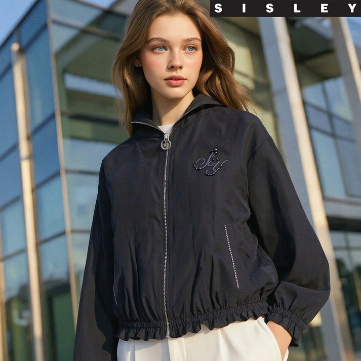 [아쇼라]26SS 시슬리 오간자 블루종 자켓 1종