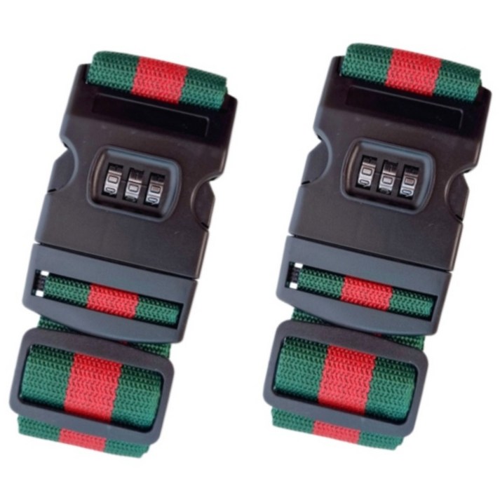 1+1 여행용 캐리어벨트 버클 번호키형 잠금 스트랩밴드 터짐 방지