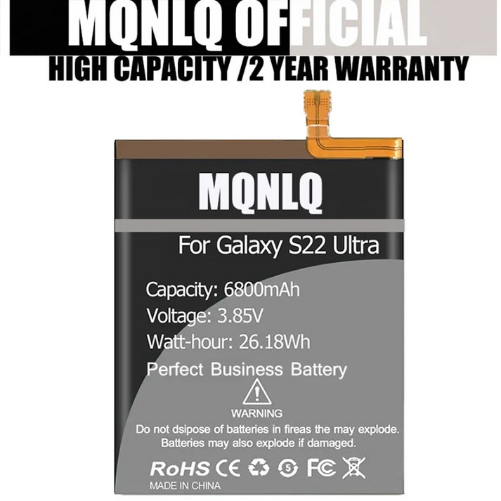 호환 삼성 갤럭시 S23 울트라 5G S918 S22 s22 U 배터리용 6800mAh EB-BS918ABY