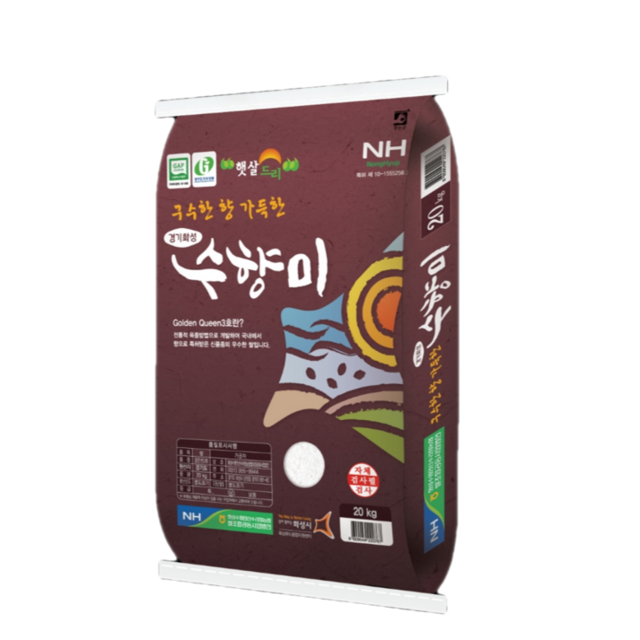 서화성농협 GAP인증 수향미 골든퀸3호 20kg 1포 , 밥맛 좋은쌀
