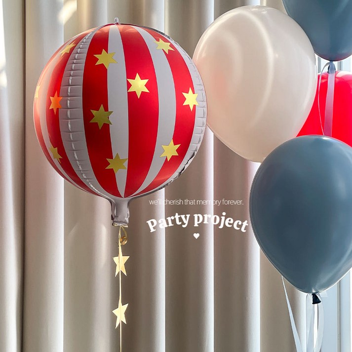 헬륨풍선 생일 파티 서커스볼 2color