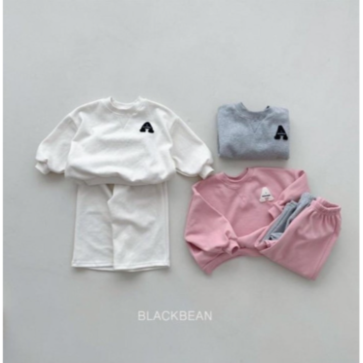 아기옷 아동복 블랙빈 어린이집 유치원 등원룩 상하복 에이세트