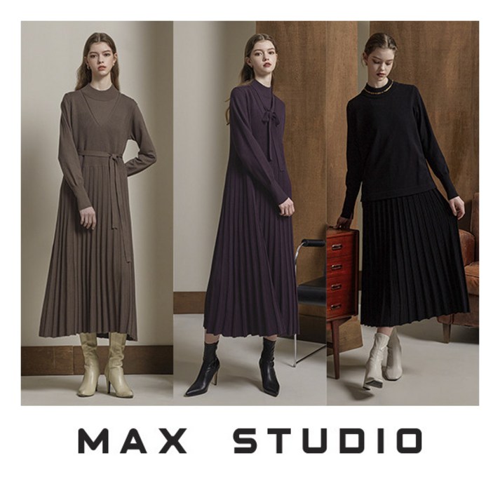 막스스튜디오 원피스모크넥 세트 3종택1