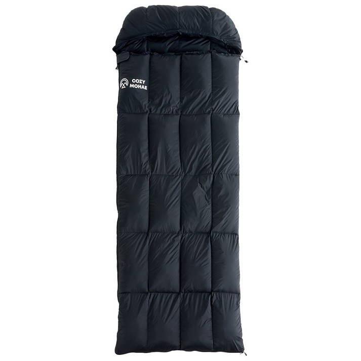 코지모해 소프트 백패킹 침낭 차박 캠핑 경량 이불, 1개, 블랙