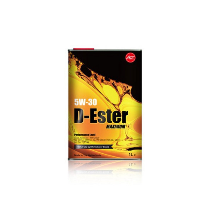 액트루브 5w30 디에스터 합성엔진오일 D-Ester 5w30 1통1리터 최고급 100%합성유 무료배송, 1개, 1l