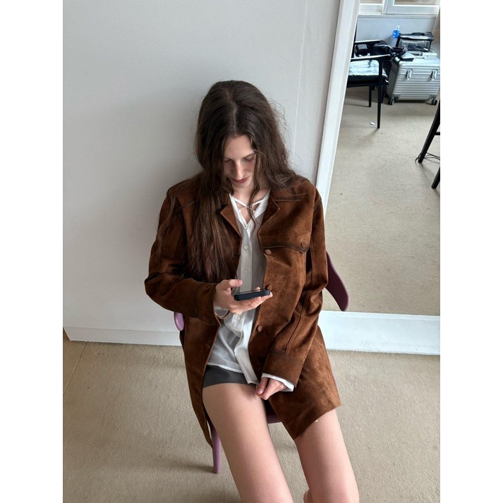 런던플랏 나파 스웨이드 자켓 1color 25FW