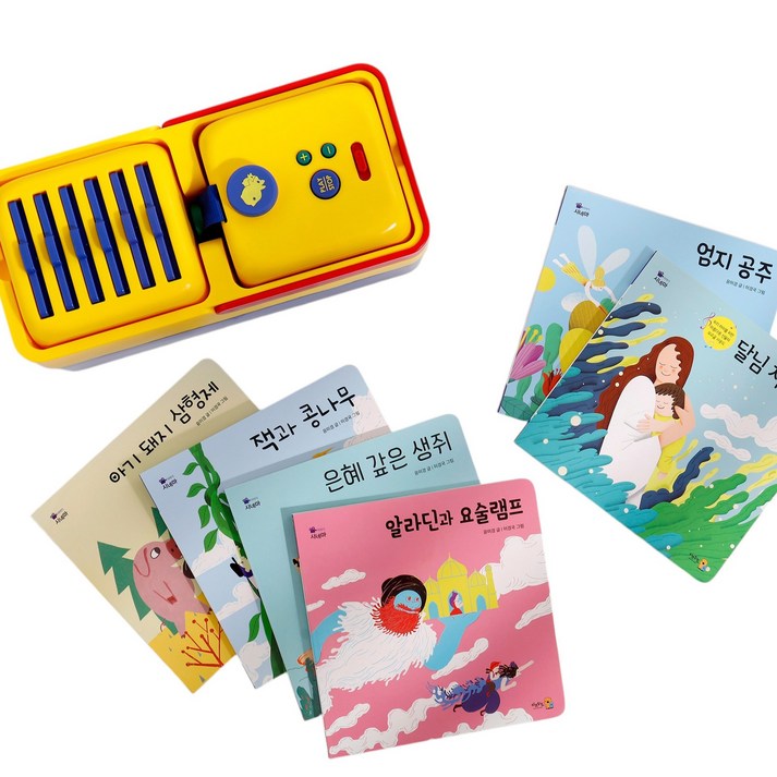 키즈위드 이야기시네마 그림자극장 본체명작세트(본체1,책6,팩6) 수면동화