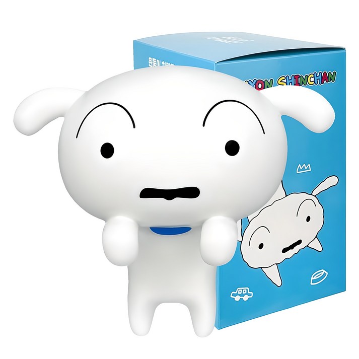 벨르아망 짱구는 못말려 차량용 방향제 본품 흰둥이, 1개, 플로럴 플라워