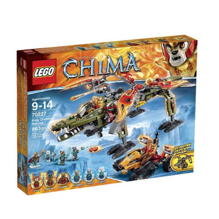 [ LEGO ] Chima 70227 King Crominus의 Rescue Building Kit의 LEGO 전설