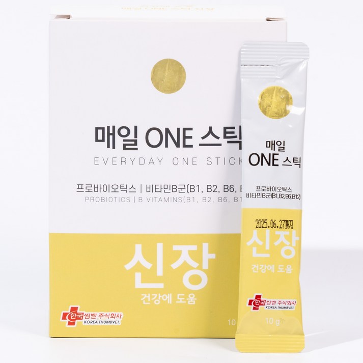 매일ONE스틱 매일원스틱 강아지 고양이 기능성 츄르 종합 영양제 프로바이오틱스, 30회분, 신장, 1개
