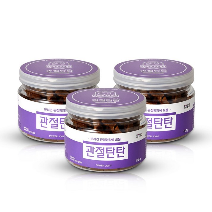 애견 강아지 초록입홍합 슬개골 탈골 관절약 염증 종합영양제 간식 관절탄탄 150g, 관절탄탄, 3개 애견 강아지 초록입홍합 슬개골 탈골 관절약 염증 종합영양제 간식 관절탄탄 150g, 관절탄탄, 3개