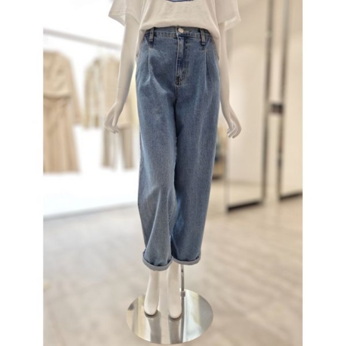 [올리브데올리브]핀턱 와이드 배기 데님 팬츠 YJ5SL853
