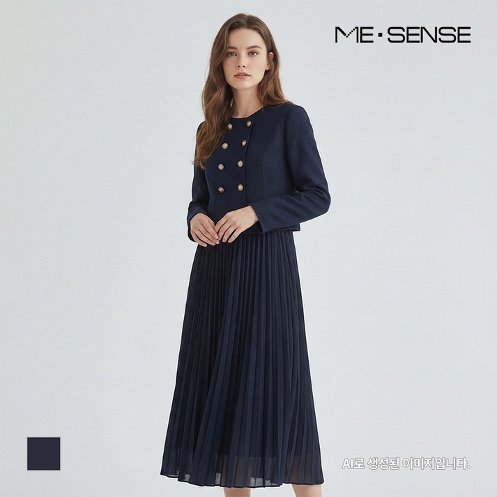 미센스 투피스형 배색원피스MB42OPM183A