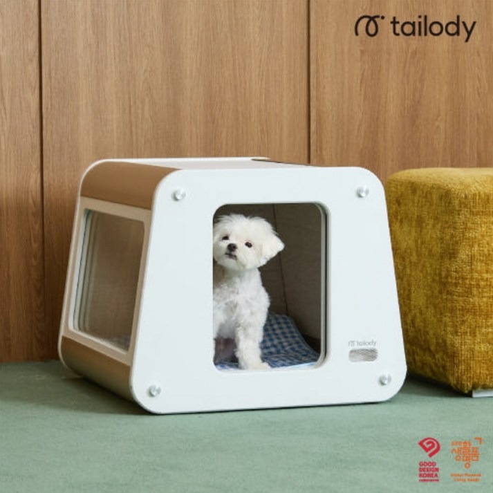 강아지방음부스 테일로디 케어펫 뮤트 프리미엄 반려동물을 위한 쾌적하고 아늑한 방음하우스