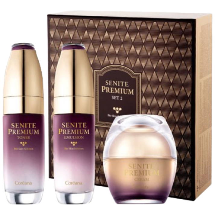 [3종]코리아나 세니떼 프리미엄 2종 기획(토너,에멀션,크림)+쇼핑백, 1세트