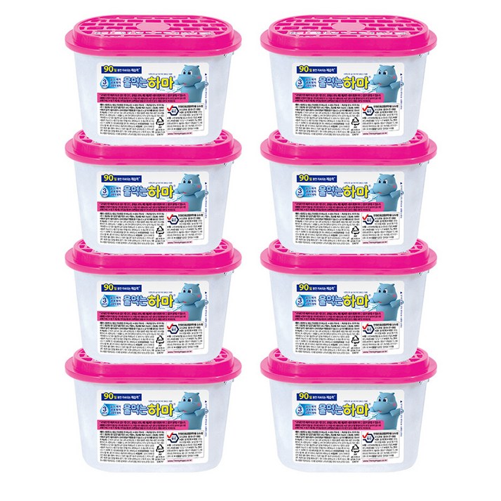 물먹는하마 제습제 옷장용, 300g, 8개