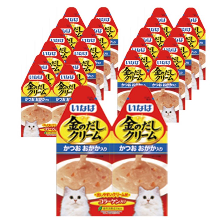 이나바 고양이 금빛육수 크림 파우치 2p